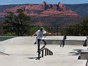 Not a bad view at the skate park